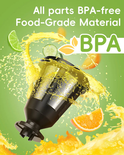 Blendiva Horizontal Cold Press Juicer