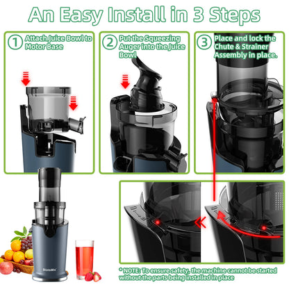 Blendiva Cold Press Slow Juicer