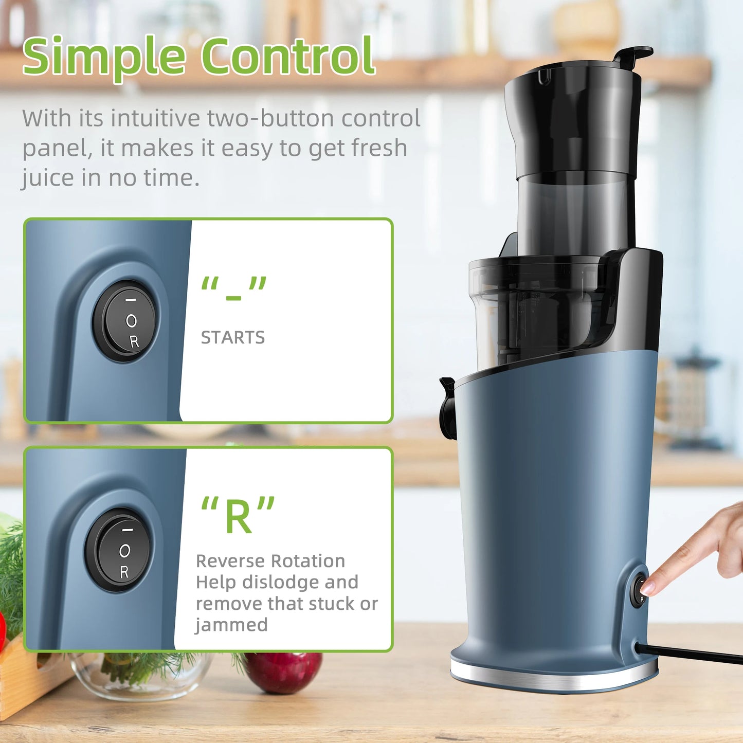 Blendiva Cold Press Slow Juicer